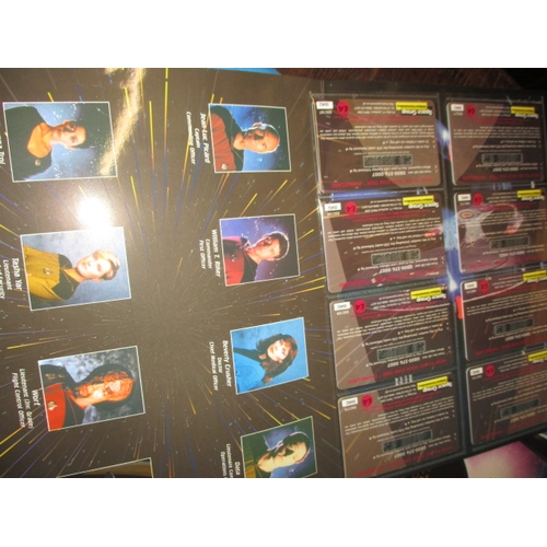 212 - A collection of limited edition Star Trek phone cards, all in presentation packs