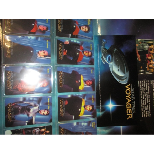 212 - A collection of limited edition Star Trek phone cards, all in presentation packs