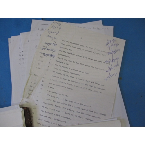 216 - A folder of original Archers radio programme scripts, some with handwritten notes, all in used condi... 