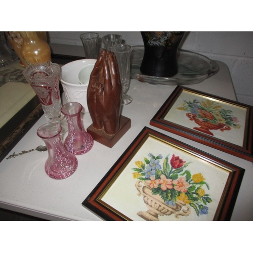 232 - A quantity of general clearance items, to include glass, ceramics and pictures, all in used conditio... 