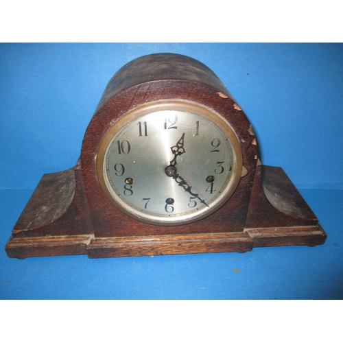 73 - 4 Vintage clocks, all in used condition and not tested as to function