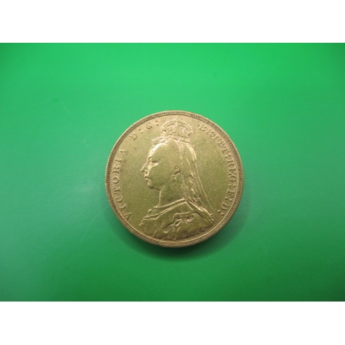 188 - A Victorian gold sovereign dated 1891, a circulated coin with good definition of features