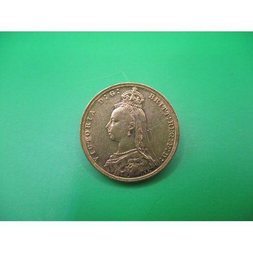 189 - A Victorian gold sovereign dated 1889, a circulated coin with good definition of features