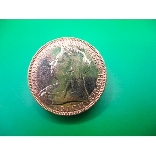 191 - A Victorian gold sovereign dated 1893, a circulated coin with good definition of features