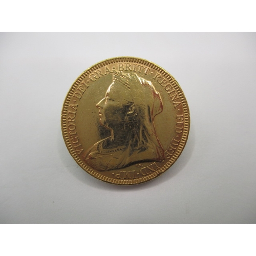 191 - A Victorian gold sovereign dated 1893, a circulated coin with good definition of features