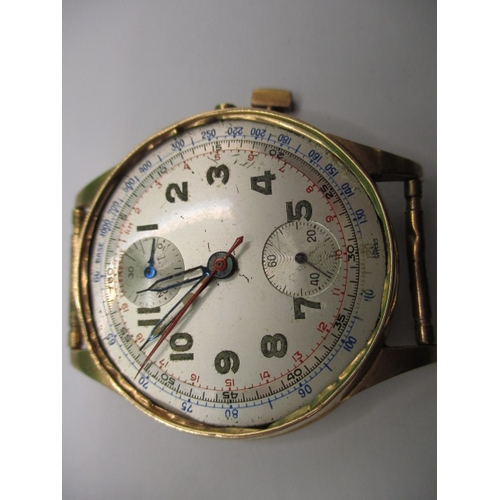 119 - A vintage 18ct gold cased Waltham wrist watch, runs when wound and another gold cased example in nee... 