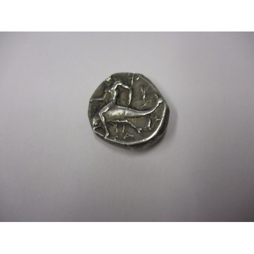 180 - An ancient Greek silver Didrachm coin, 350-280 BC Taras riding dolphin, approx. weight 6.46g approx.... 