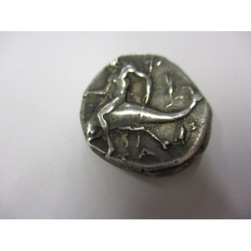 180 - An ancient Greek silver Didrachm coin, 350-280 BC Taras riding dolphin, approx. weight 6.46g approx.... 