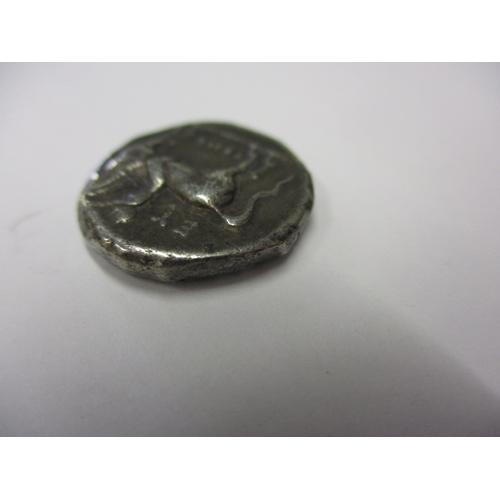 180 - An ancient Greek silver Didrachm coin, 350-280 BC Taras riding dolphin, approx. weight 6.46g approx.... 