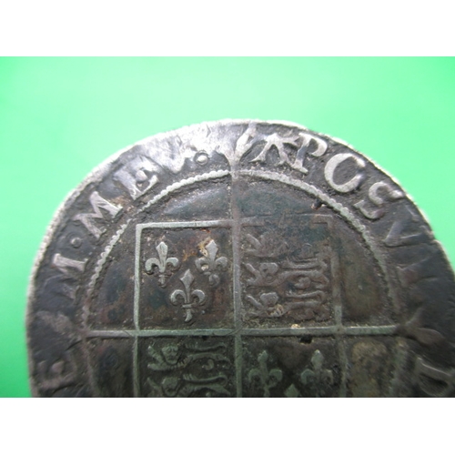 182 - A Elizabeth I hammered silver shilling, second issue, Tower mint mark, a circulated coin with reason... 