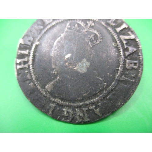 182 - A Elizabeth I hammered silver shilling, second issue, Tower mint mark, a circulated coin with reason... 