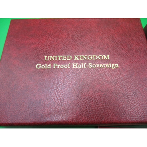 193 - A Royal Mint limited edition 2002 gold proof half sovereign in original presentation box with certif... 