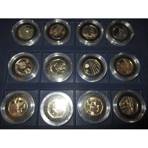 259 - A quantity of Olympic sports 50p coins, all in un-circulated condition in collectors presentation ca... 