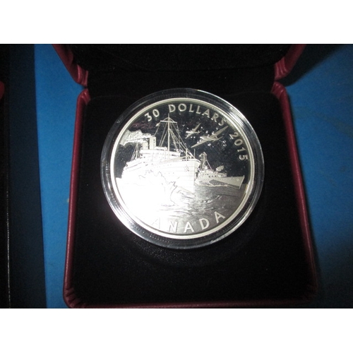 170 - Two .999 silver Canadian collectors coins, both uncirculated and in presentation cases