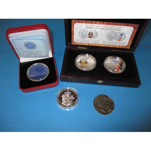 260 - A small parcel of special issue collectors coins, some silver, all in uncirculated condition