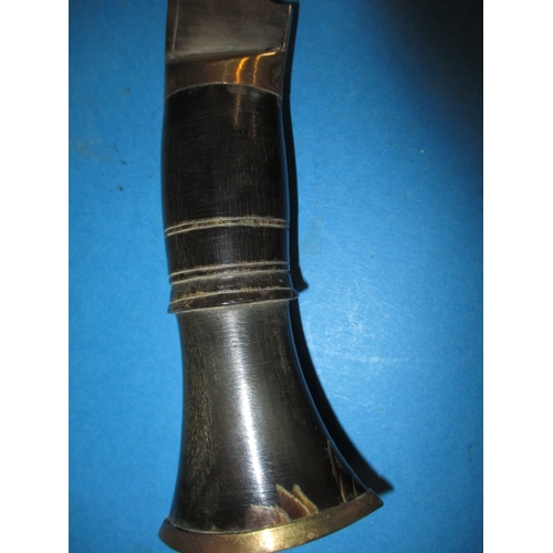 314 - A Gurkha kukri having Royal military police insignia in the white metal mount, in used condition, ap... 