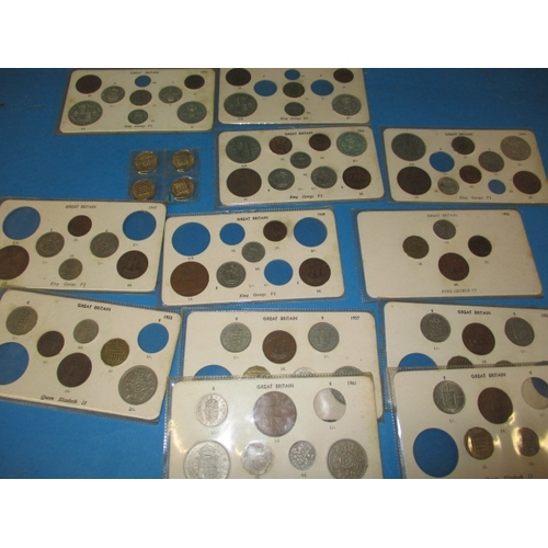 172 - A quantity of pre-decimal coins, to include part-silver examples, all good grade coins