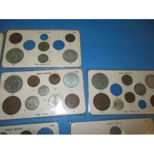 172 - A quantity of pre-decimal coins, to include part-silver examples, all good grade coins