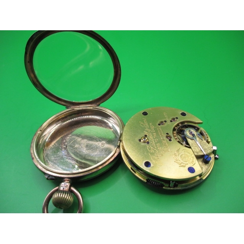 93 - A 9ct gold cased pocket watch by Thomas Russell & son, Liverpool, Chester hall mark, runs when wound... 