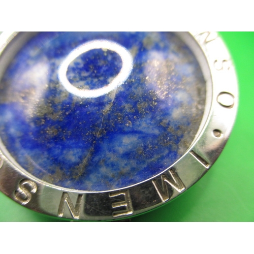 134 - Two sterling silver and lapis lazuli necklace pendants, both in good useable pre-owned condition