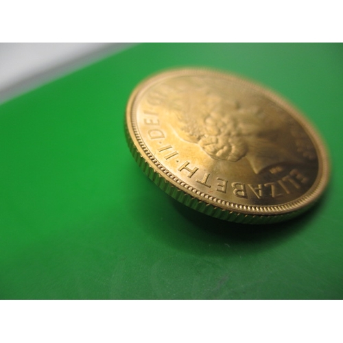 208 - A Queen Elizabeth II gold sovereign dated 2004, a very fine grade coin with light use related marks