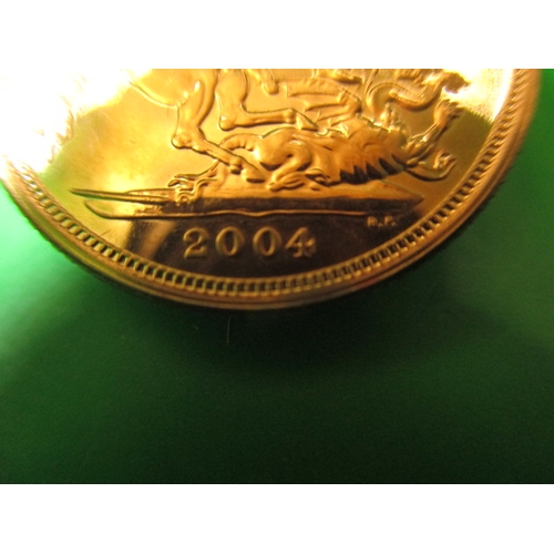 208 - A Queen Elizabeth II gold sovereign dated 2004, a very fine grade coin with light use related marks