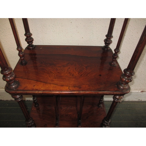 348 - A Victorian mahogany whatnot, with brass top gallery and drawer to base, approx. size H 104cm W 56cm... 