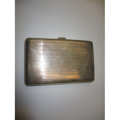 155 - A vintage sterling silver cigarette case, in good useable pre-owned condition, approx. weight 222g