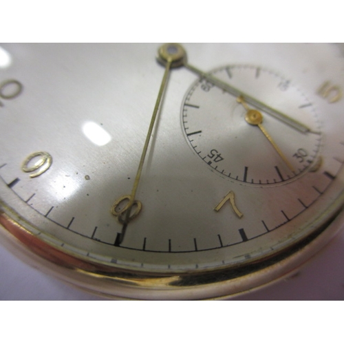 94 - A 585 gold cased pocket watch, dial marked Silvana, in pre-owned condition and runs when wound