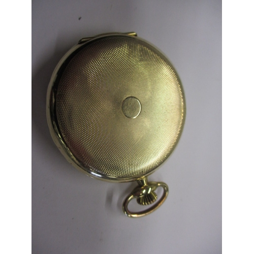 94 - A 585 gold cased pocket watch, dial marked Silvana, in pre-owned condition and runs when wound