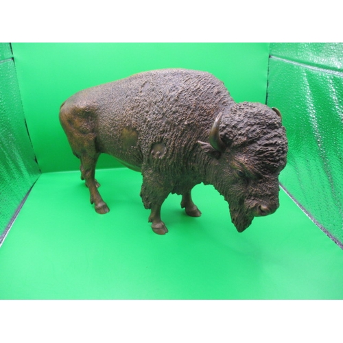 A Franz Bergman cast bronze buffalo, approx. length 30cm, marked to ...