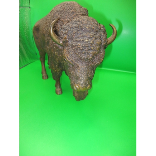 268 - A Franz Bergman cast bronze buffalo, approx. length 30cm, marked to underside, in good pre-owned con... 