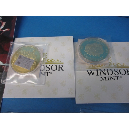 264 - A parcel of commemorative collectors coins, various mints and to include a sterling silver armed for... 