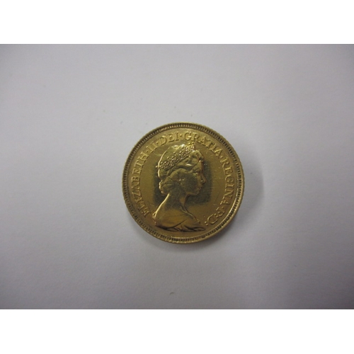 223 - A Queen Elizabeth II gold half sovereign, a circulated coin with good definition of features