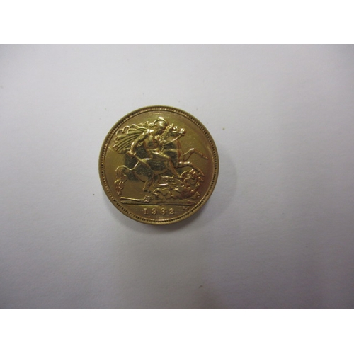 223 - A Queen Elizabeth II gold half sovereign, a circulated coin with good definition of features