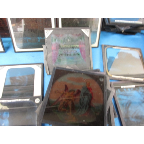 328 - A large quantity of vintage magic lantern slides, to include Gulliver’s travels to Liliput, topograp... 