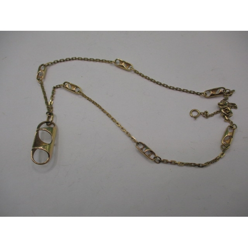 66 - A vintage 9ct yellow gold necklace, approx. linear length 40cm, approx. weight 10.2g, in good useabl... 