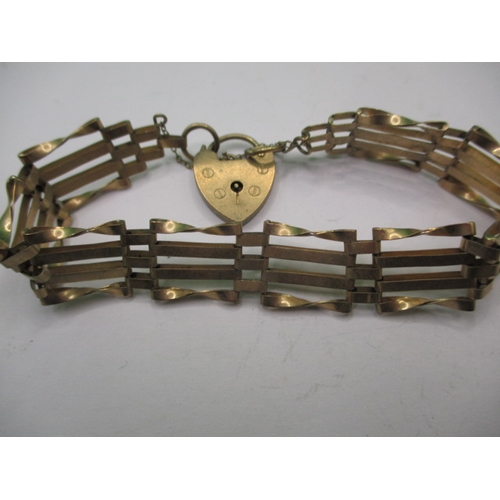 67 - Two vintage 9ct yellow gold bracelets, both in useable pre-owned condition, approx. gross parcel wei... 