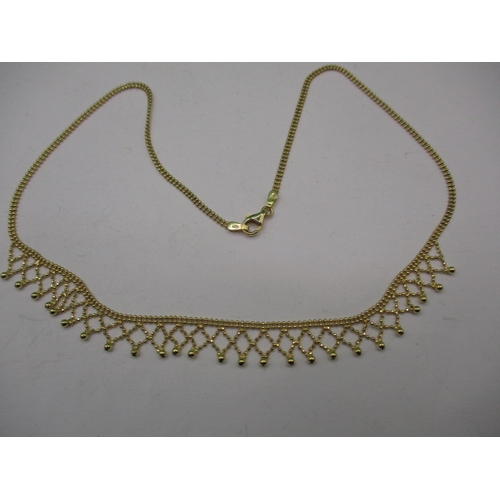 72 - An 18ct yellow gold necklace, approx. linear length 40cm, approx. weight 6.7g, in good useable pre-o... 