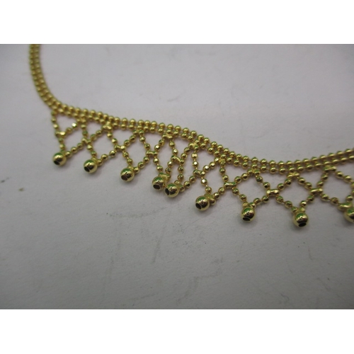 72 - An 18ct yellow gold necklace, approx. linear length 40cm, approx. weight 6.7g, in good useable pre-o... 