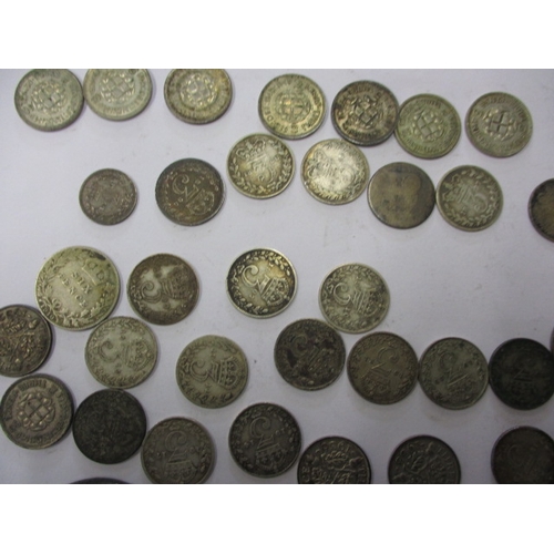 174 - A parcel of pre-decimal coins, most silver or part silver, all in circulated condition, various deno... 