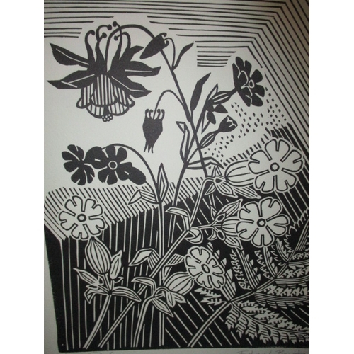 363 - Edward Bawden 1947 artist proof Campion & Columbine, signed to edge, approx. sheet size 33x24cm, in ... 