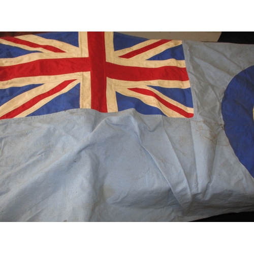 315 - A 1940 RAF ensign flag and a kit bag, battle of Britain date, with Air ministry marks, both in well ... 