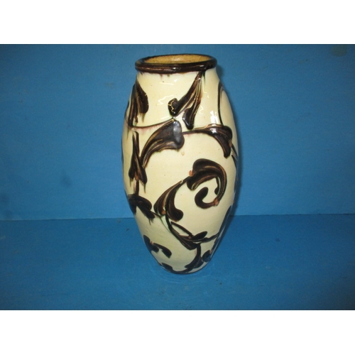 272 - A Danish studio pottery vase by Herman Kahler having stylised organic form decoration in the art nou... 