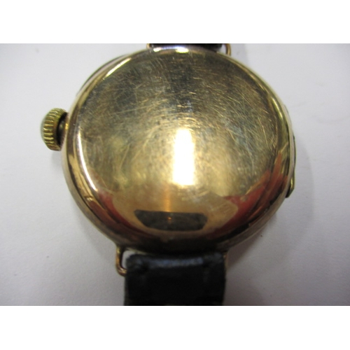 106 - A 1920s 9ct gold Asprey ladies wrist watch, in current working order, having general use-related mar... 