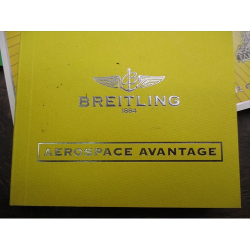 108 - A 2008 Breitling chronometer aerospace watch, in full working order with box and paperwork, minor us... 