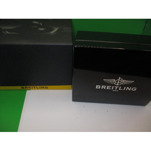 108 - A 2008 Breitling chronometer aerospace watch, in full working order with box and paperwork, minor us... 