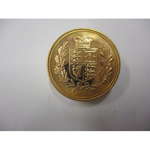 244 - An Elizabeth II gold sovereign dated 2002, an uncirculated coin