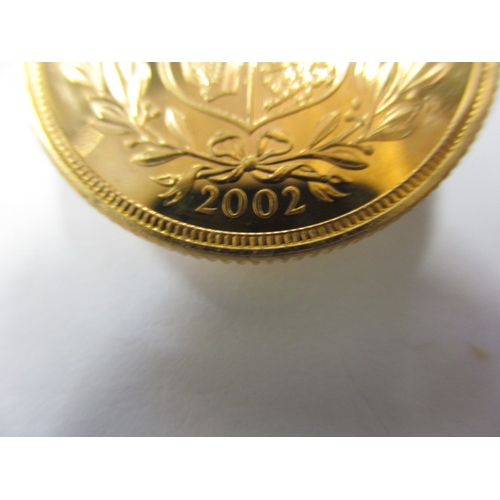 244 - An Elizabeth II gold sovereign dated 2002, an uncirculated coin