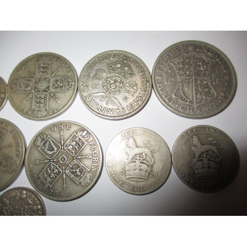 176 - A parcel of vintage coins, to include silver and part-silver examples, all in circulated condition